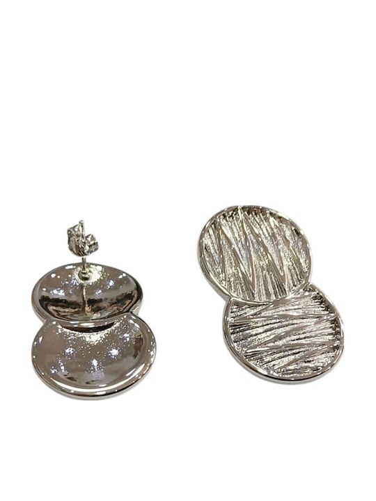 Kalliopi Silver Ohrringe Stecknadelverschluss aus Stahl