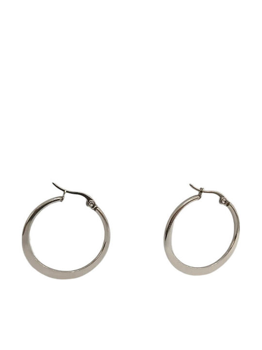 Kalliopi Silver Ohrringe Ohrhänger aus Stahl