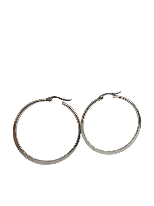 Kalliopi Silver Ohrringe Ohrhänger aus Stahl