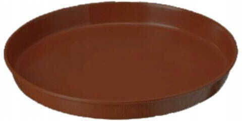 Galicja Πιάτο Γλάστρας Πλαστικό Brown 17x17εκ.