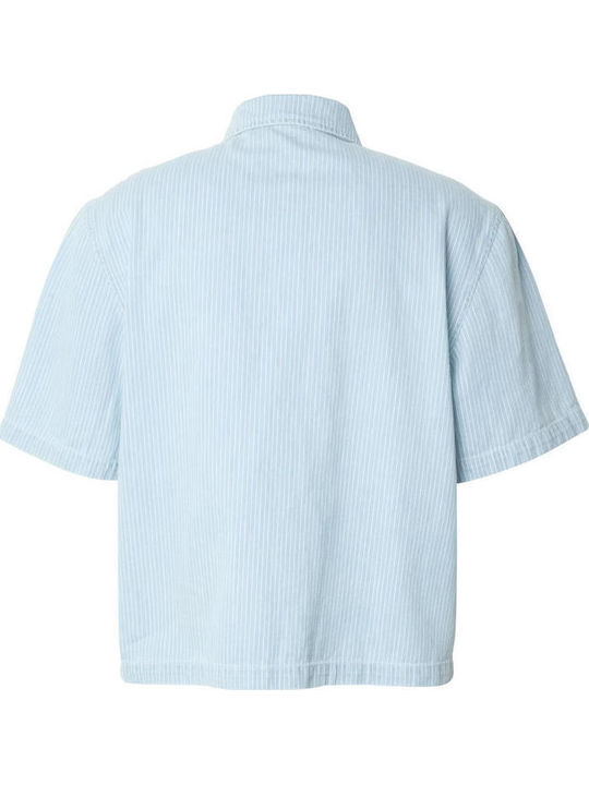 Μακρυμάνικo Τζιν Overshirt New Light Blue Washed