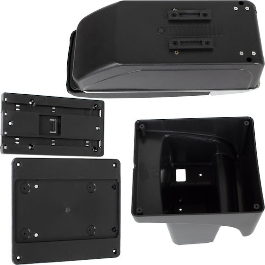 Auto-Armlehnenkonsole Leder Passend Für Ford Focus Nissan Note 14-18 In Schwarz