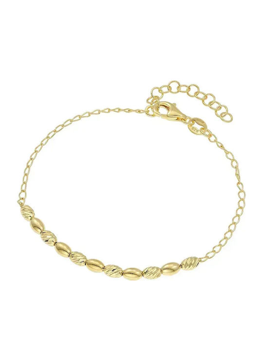Vogue Damen Armband Kette aus Silber Vergoldet