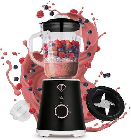 Berlinger Haus Fashion TV Blender with Plastic Jug 1.5 lt 1000W Black