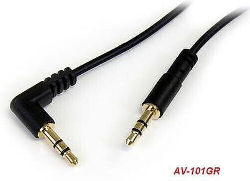 Microconnect 3,5mm Klinkenkabel 3,5mm Stecker - 3,5mm Stecker Schwarz 1m AUDLL1A