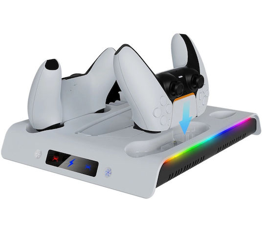 Red PS5 Slim Charging Stand