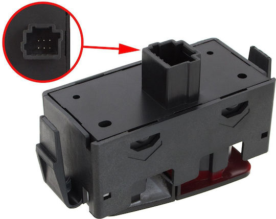 Dacia Dokker 2012 Hazard Light Switch Black + Door Lock