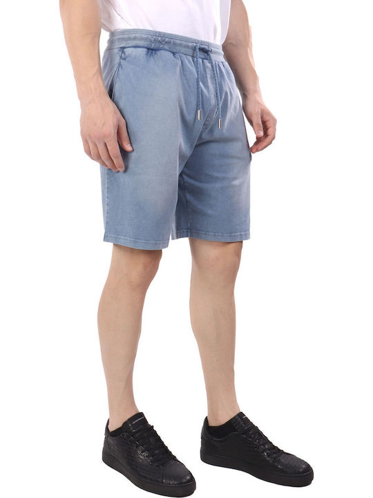 Logo Sports Men's Light Blue Shorts