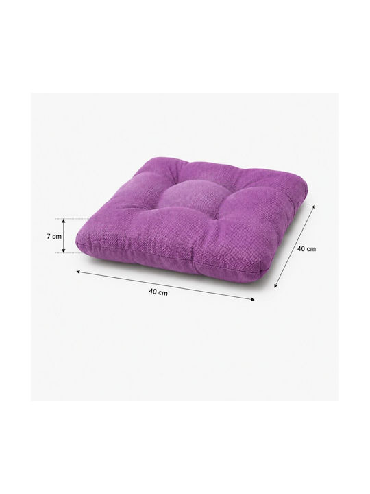 Garden Chair Cushion Lilac 4 Pieces 40x40cm
