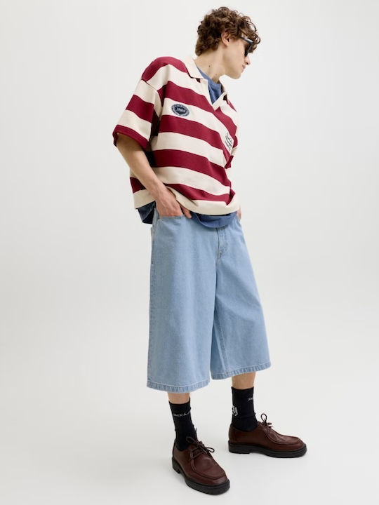 Herren Shorts Denim Blauen