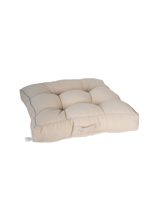 Ravelia Μαξιλάρα Δαπέδου Beige 60x60εκ.