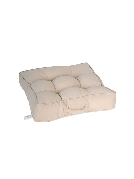 Ravelia Ravelia Bodenkissen Beige 45x45cm