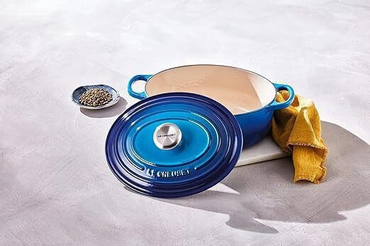 Le Creuset Azure Shallow Pot Cast Iron 6.3L / 31cm