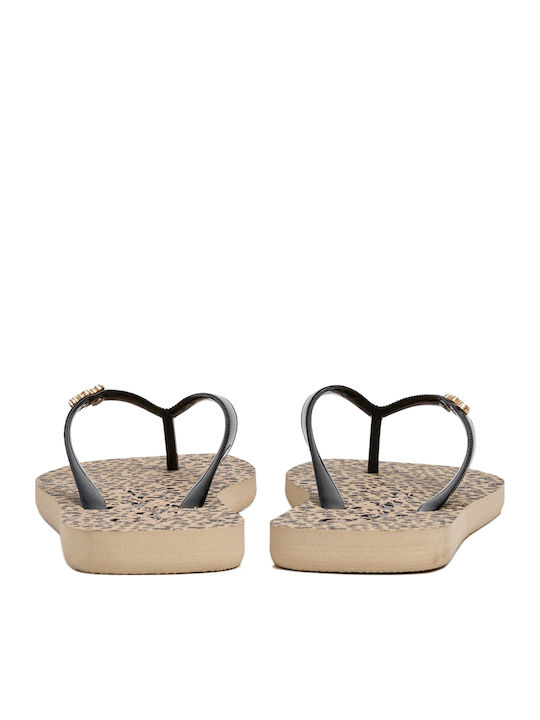 Flip Flops in Beige Colour