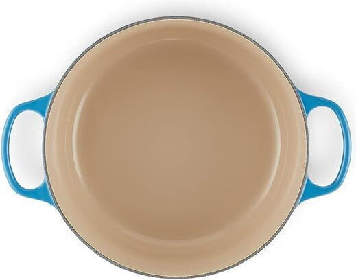 Le Creuset Azure Ρηχή Κατσαρόλα από Μαντέμι 6.7lt / 28cm