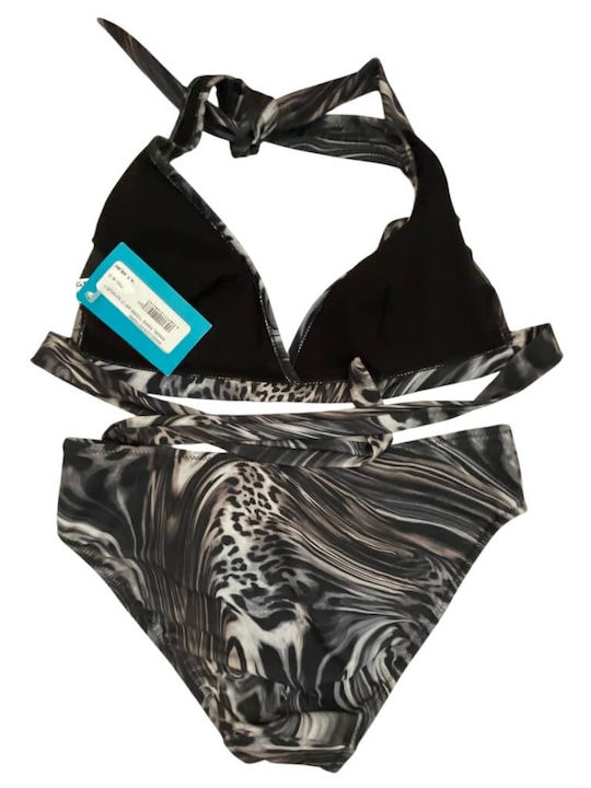 Set Bikini Animal Print Μαύρο