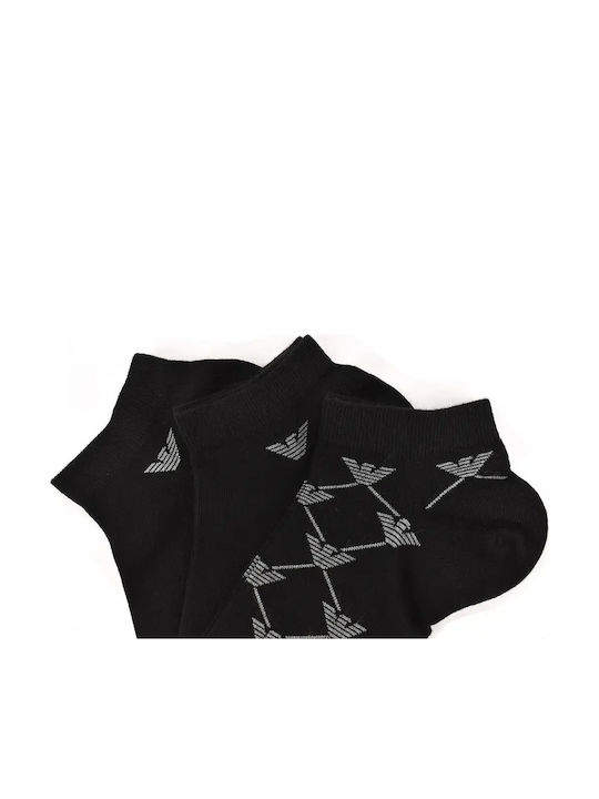 Emporio Armani Men's Black Socks 3Pack