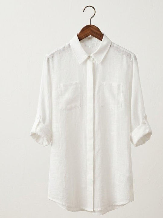 Soccus Καφτάνι Παραλίας Off White