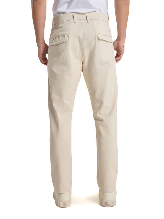 Royal Denim Ανδρικό Παντελόνι Τζιν Relaxed Fit Tapered Μπεζ