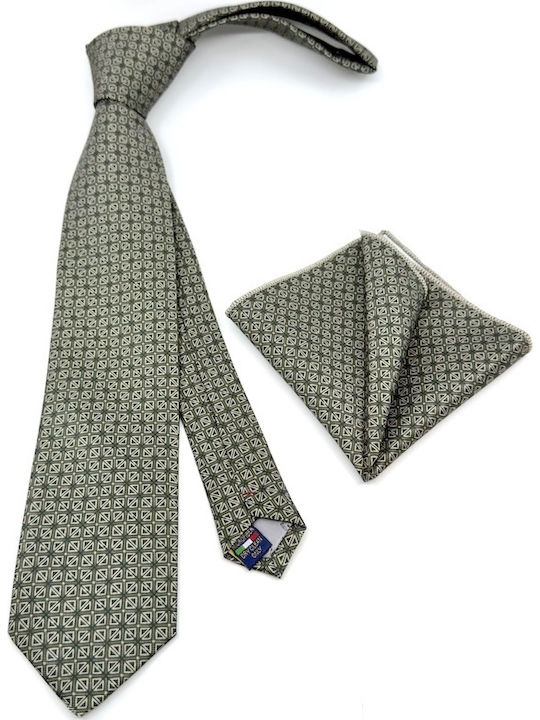 Legend Accessories Männliches Krawatten Seide mit Mustern in Khaki Farbe Legend Accessories Männliches Krawatten Seide mit Mustern in Khaki Farbe
