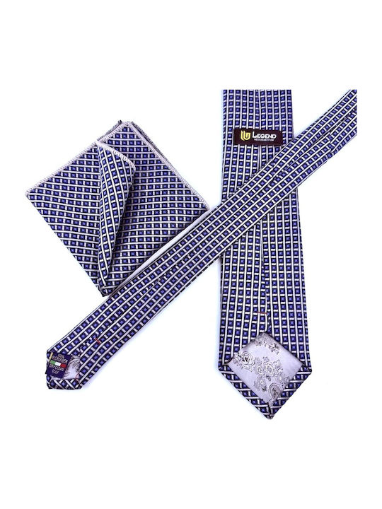Legend Accessories Set Cravate Bărbați Mătase Tipărită Violet