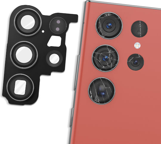 Clappio Replacement Lens Rear Camera Galaxy S23 Ultra Chassis Red