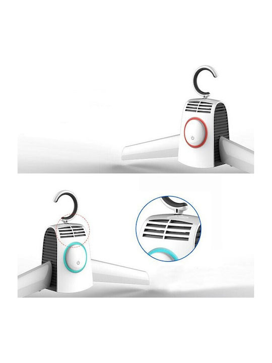 Folding Floor Clothes Drying Rack Made of Plastic 150W 40x7cm