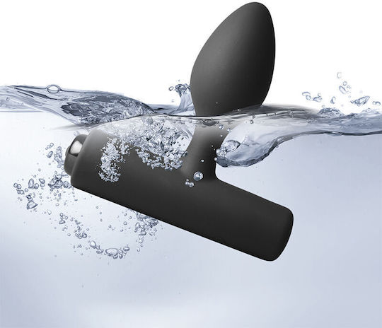 Rocks Off Slim Anal Plug with Vibration Black