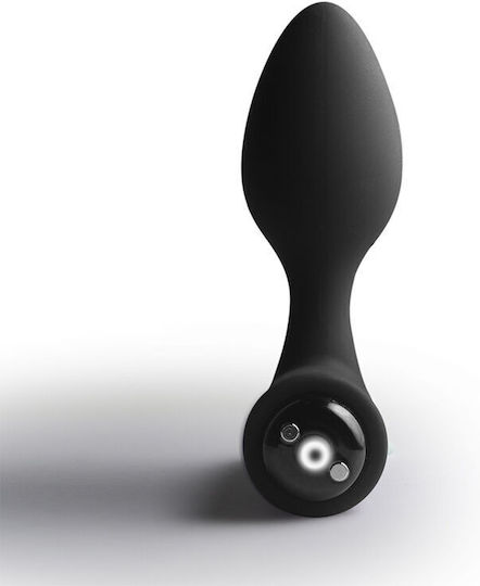 Rocks Off Slim Anal Plug with Vibration Black