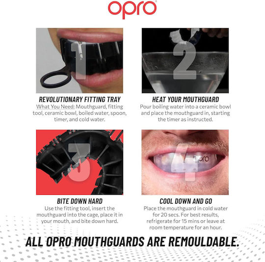Proteza Dentara Opro Argintiu Nivel Self-fit Mouthguard All Blacks