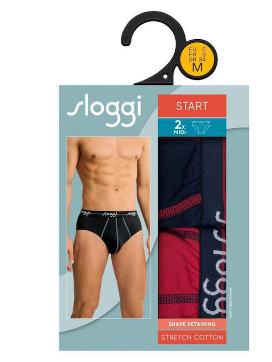 Start Midi Ανδρικά Σλιπ Μπλε/κόκκινο 2Pack