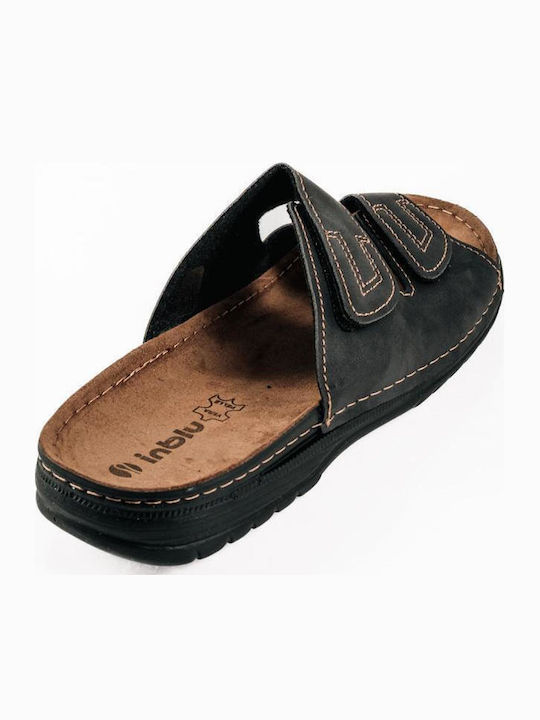 Leather Men's Sandals In Black Colour