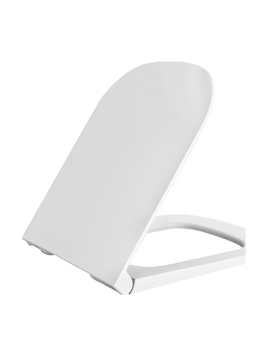 Elvit Καπάκι Λεκάνης Soft Close Πλαστικό 40x35.9cm Λευκό