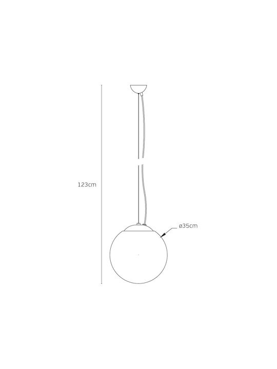 VK Lighting Lumini Suspendate Alb 35x35cm