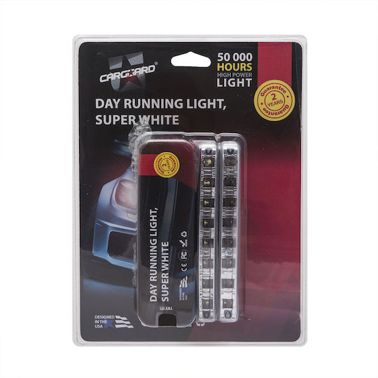 Led Drl Car Lights 8w 900lm 6000k 12v Daytime Running Lights Set 2 Pcs Mounting Bracket