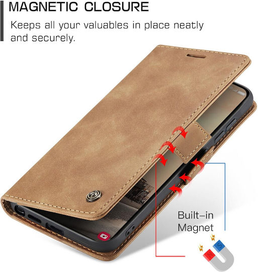 Caseme 013 Samsung Galaxy S26 Ultra 5g Retro Leather Book Case Brown