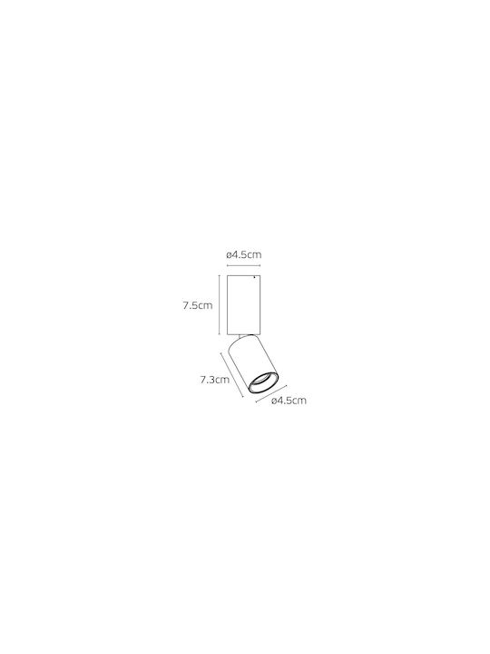 VK Lighting LED Warm White Spot in Black Colour