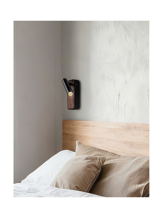 VK Lighting LED Θερμό Λευκό Σποτ σε Μαύρο Χρώμα
