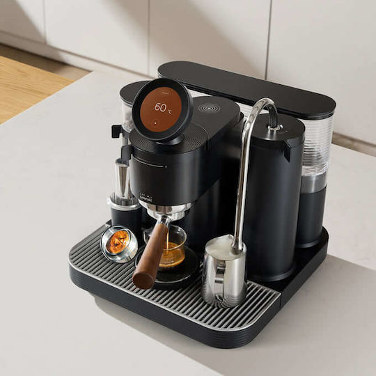 Meraki Automatic Espresso Machine 1600W 9bar Pressure with Grinder Black