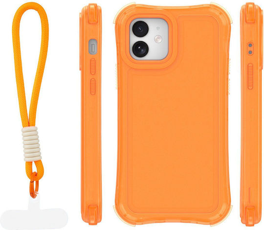 Orange Silicone Back Cover Orange iPhone 12 / 12 Pro