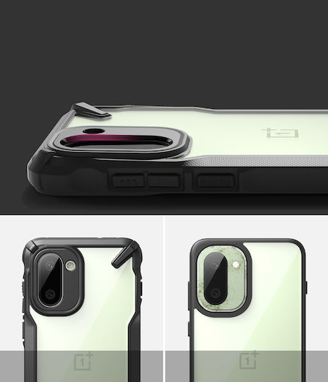 Ringke Fusion X Bumper Σιλικόνης / Πλαστικό με Λουράκι Μαύρο (OnePlus 15R)