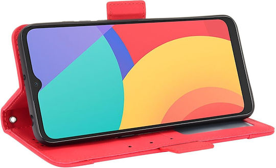 Book Tempered Glass Κόκκινο (Alcatel 1S 2021)
