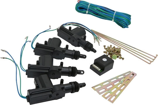 12v Car Central Locking Motor Kit 4 Actuators Control Unit Installation Accessories