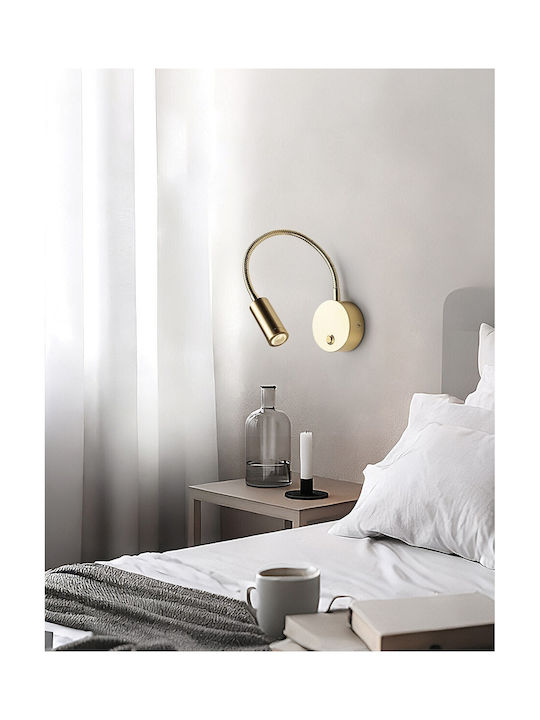 VK Lighting LED Θερμό Λευκό Σποτ σε Χρυσό Χρώμα