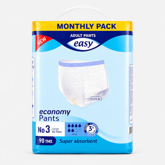 Easy Care Scutece Pentru Incontinență Mare 90 Bucăți