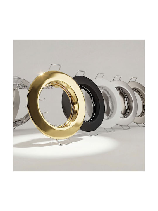 VK Lighting Metallic Recessed Spot with GU10 Socket Gold 7.7x7.7cm