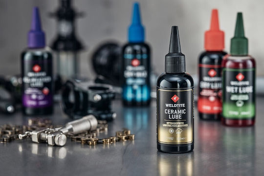 Weldtite Ulei Lubrifiant Ceramic Pentru Lanț 100 Ml Condiții Umede Și Uscate