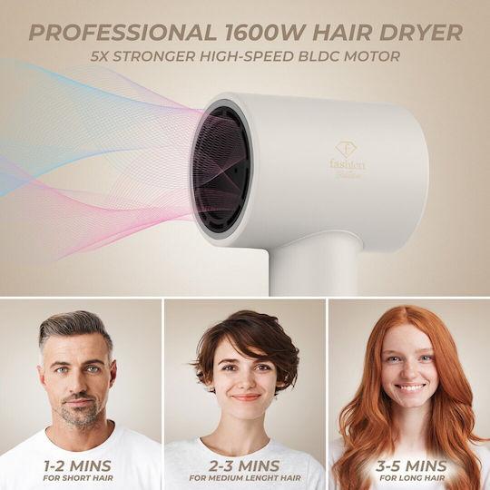Berlinger Haus Ionic Uscător de Păr Profesional cu Difuzor 1600W