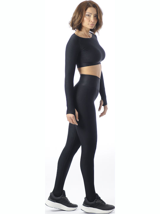 Training Women's Set with Long Leggings Black