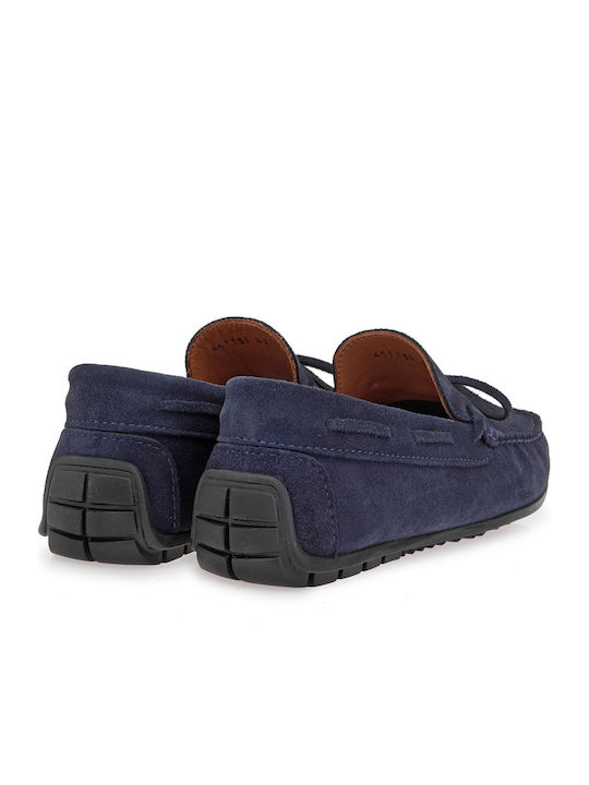 Suede Ανδρικά Boat Shoes σε Μπλε Χρώμα